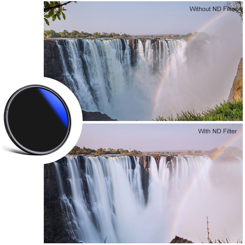 K&F Concept 46mm ND2-ND400 Blue Multi-Coated Variable ND Filter KF01.1397 - 6